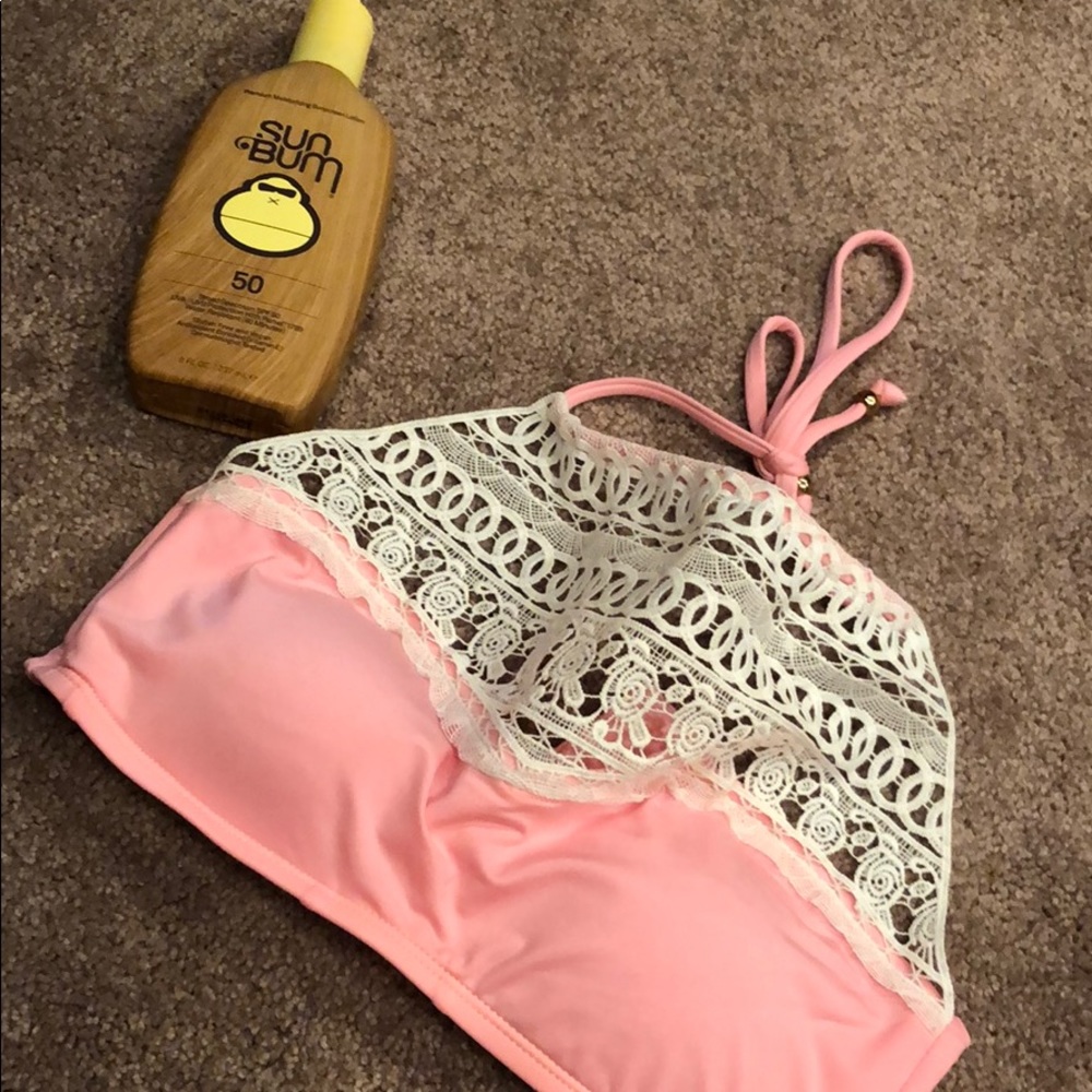 Neon Pink Bathing Suit top!